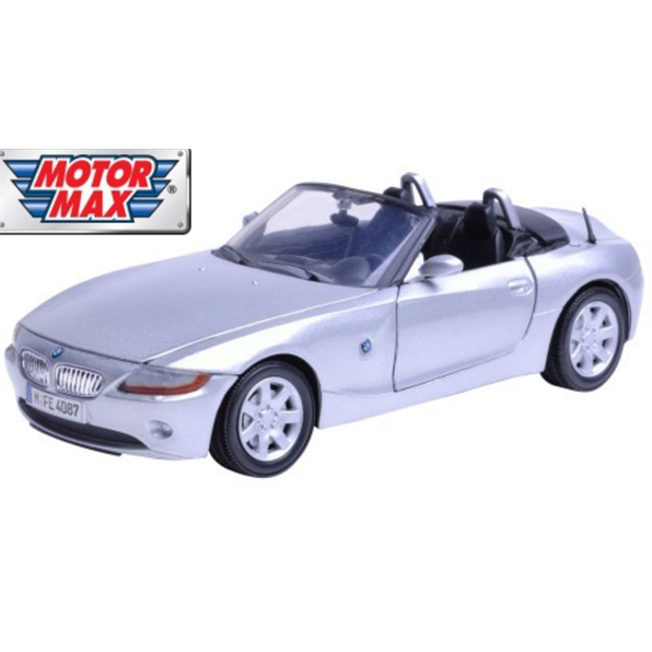 Voiture Miniature BMW Z4 Argentée - Échelle 1:24 - Marque MotorMax - Modèle 73269